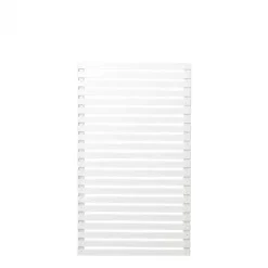 Discount Plus Danmark Schutting vuren - Tokyo louvre recht wit (83 x 140 cm)