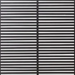 Clearance Plus Danmark Schutting vuren - Tokyo louvre recht zwart (180 x 180 cm)