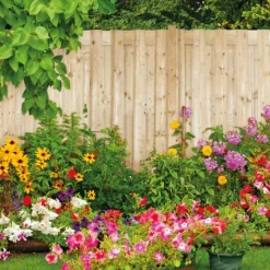 Discount Elephant Schutting vuren recht 17L groen geimpregneerd (180 x 180 cm) schermdikte 4,5 cm