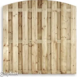 Hot Elephant Schutting vuren Timber toog 15L rvs groen geimpregneerd (180 x 180 cm) schermdikte 4,7 cm