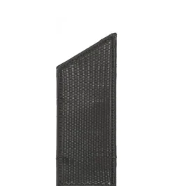 Discount Plus Danmark Schutting wicker - Trend schuin zwart - 55 x 140/110 cm