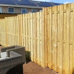 Online Elephant Schutting XL Grenen recht 17L rvs (200 x 200 cm) geschaafd schermdikte 3,9 cm