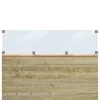 New Plus Danmark Schutting zelfbouw vuren - Plank met glas (174 x 125 cm)