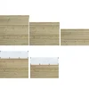 Discount Plus Danmark Schutting zelfbouw vuren - serie Plus Plank - groen geïmpregneerd