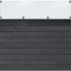 Outlet Plus Danmark Schutting zelfbouw vuren Plus Klink met glas zwart (174 x 163 cm)