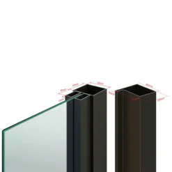 New HomingXL Stalen binnendeur met kozijn - Loft zwart - Rechtsdraaiend - 93 x 231,5 cm