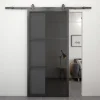 Sale HomingXL Stalen schuifdeur - Loft - 3 vaks rookglas - 235 x 100 cm