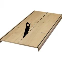 New Stepwood Overzettreden met neus (2 stuks) - Eikenhout 3 mm toplaag Rustiek - Incl. antislipstrip - 140 x 60 cm