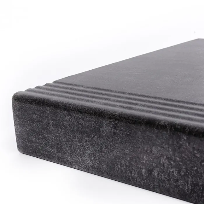 Online Stepwood Traprenovatie set - 1 kwart draai - 15 treden SPC toplaag Beton zwart