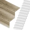 New Stepwood Traprenovatie set - rechte trap - 12 treden SPC toplaag Rustiek eiken incl. stootborden