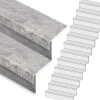 Discount Stepwood Traprenovatie set - rechte trap - 16 treden SPC toplaag Beton grijs incl. stootborden