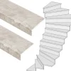 Hot Stepwood Traprenovatie set - 2 kwart draai - 14 treden SPC toplaag Beton Taupe