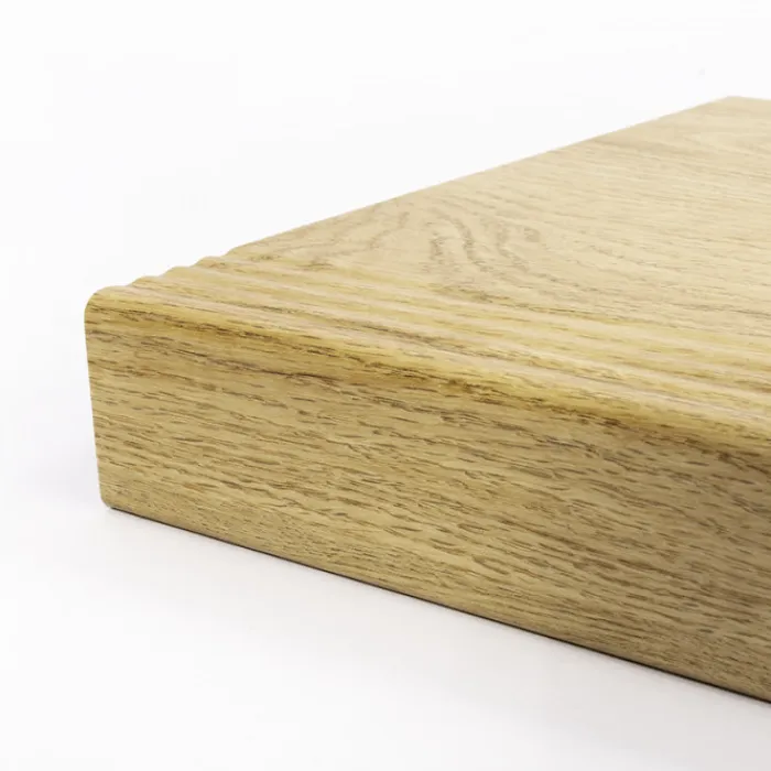 Online Stepwood Traprenovatie set - rechte trap - 12 treden SPC toplaag Licht eiken incl. stootborden