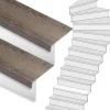 Discount Stepwood Traprenovatie set - 1 kwart draai - 13 treden SPC toplaag Verweerd eiken incl. witte stootborden