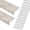 Stepwood Traprenovatie set - rechte trap - 14 treden SPC toplaag Beton Taupe