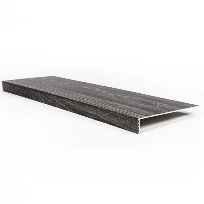 Hot Stepwood Traprenovatie set - rechte trap - 16 treden SPC toplaag Antraciet incl. stootborden