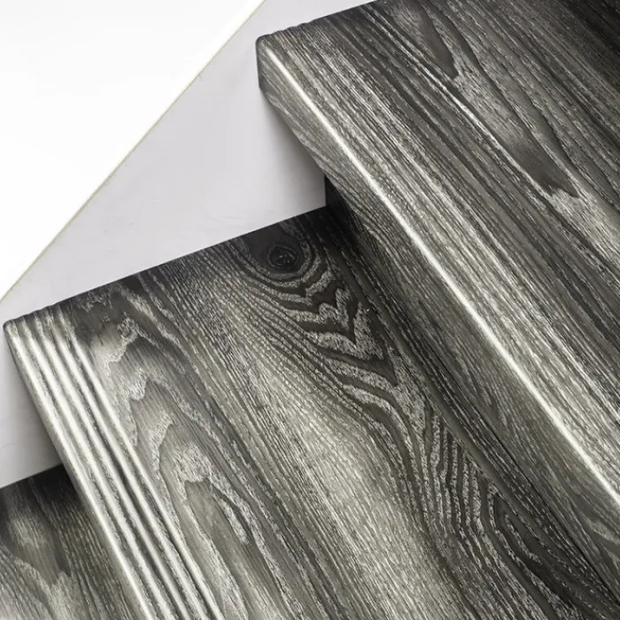 Hot Stepwood Traprenovatie set - rechte trap - 16 treden SPC toplaag Antraciet incl. stootborden