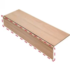 Clearance Stepwood Stootbord - Eiken fineer - 100 x 19,5 cm