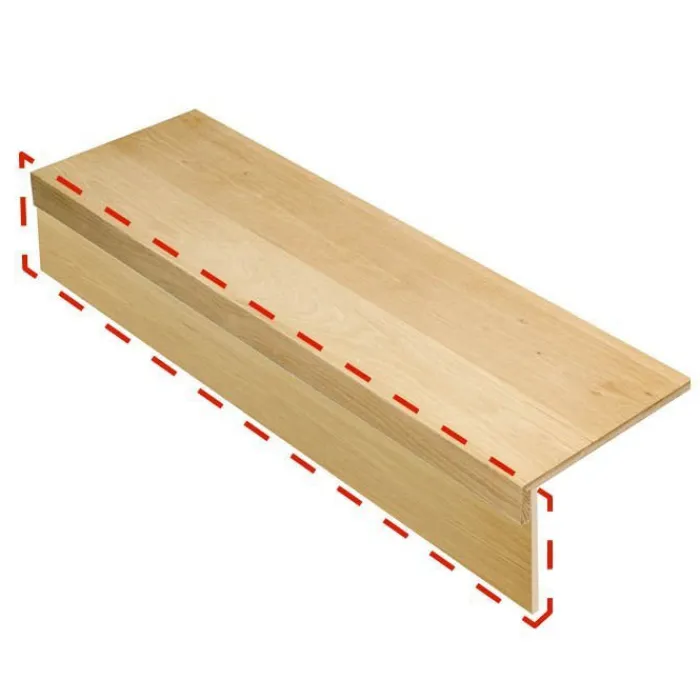 New Stepwood Stootbord - Fineer Eiken - 100 x 16,5 cm