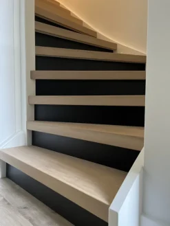 Sale Stepwood Stootbord - SPC - Zwart RAL9005 - 130 x 20 cm