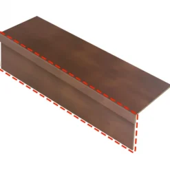 Online CanDo Stootbord (3 stuks) - Laminaat - Brons - 130 x 20 cm