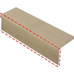 New CanDo Stootbord (3 stuks) - Laminaat - Beige Eiken - 130 x 20 cm