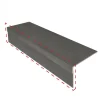 Online Maestro Steps Stootbord (3 stuks) - Laminaat - Betonlook Dark Grey Stone - 130 x 20 cm