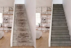 Online Maestro Steps Stootbord (3 stuks) - Laminaat - Betonlook Dark Grey Stone - 130 x 20 cm