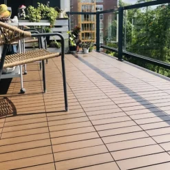 New C-Wood Terrastegel composiet co-extrusie Walnut click