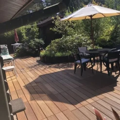 Clearance Elephant Terrastegel hardhout Bankirai 90 x 90 cm (50 mm) groeven