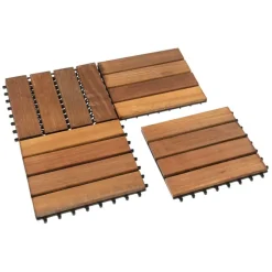 Clearance Smaragd Terrastegel hardhout Cumaru 30 x 30 cm (18 mm)