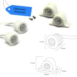 Sale HomingXL Trapverlichting LED-strip compleet 50 cm - Set tbv 15 treden - Helder wit