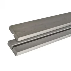 Outlet Plus Danmark Tuinbank vuren Café - Hout & Staal gegrond grijsbruin met rugleuning - 50 x 127 x 75 cm