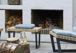 Clearance Plus Danmark Tuinbank/tafel Siesta - Dennenhout grijs gebeitst - 80 cm breed