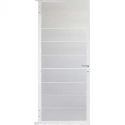 C-Wood Tuindeur aluminium wit frame Modular - composiet wit (90 x 200 cm)