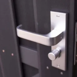 Online C-Wood Tuindeur composiet Capri antraciet met antraciet alu frame incl. hang&sluitwerk (90 x 180 cm)