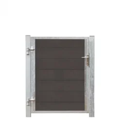 Outlet Plus Danmark Tuindeur composiet Futura antraciet in stalen frame links (115 x 127 cm)