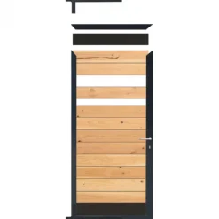 Elephant Tuindeur composiet Mix & Match frame antraciet aluminium (90 x 200 cm)