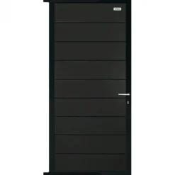 Online Elephant Tuindeur composiet Modular Antraciet met antraciet aluminium frame compleet (90 x 200 cm)