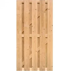 Sale Elephant Tuindeur Douglas recht rvs (90 x 180 cm) gezaagd schermdikte 4,5 cm