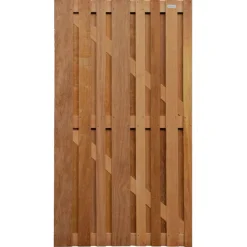 Sale Elephant Tuindeur hardhout cedrinho recht - Stripes (100 x 180 cm) schermdikte 4,5 cm