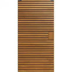 Smaragd Tuindeur hardhout geschaafd Stripes zwart - 100 x 180 cm