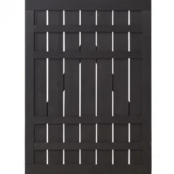 Outlet Plus Danmark Tuindeur vuren - Rustik recht zwart (100 x 138 cm) ruw