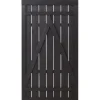 Best Plus Danmark Tuindeur vuren - Rustik recht zwart (100 x 180 cm) ruw