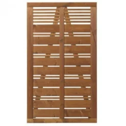 Sale Plus Danmark Tuindeur vuren - Silence louvre recht teak geverfd (100 x 170 cm)