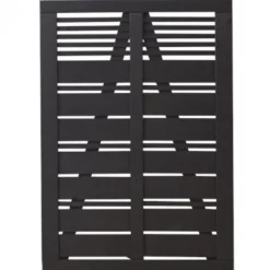 Clearance Plus Danmark Tuindeur vuren - Silence louvre recht zwart (100 x 140 cm)