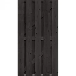 Sale Elephant Tuindeur vuren Finch recht RVS zwart geverfd (90 x 180 cm) gezaagd schermdikte 4,5 cm