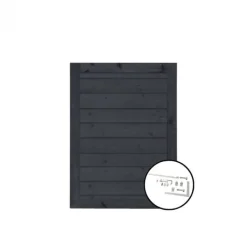 Clearance Plus Danmark Tuindeur vuren Plus Klink recht zwart incl. beslag (100 x 125 cm)