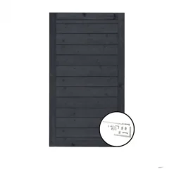 Sale Plus Danmark Tuindeur vuren Plus Klink recht zwart incl. beslag (100 x 163 cm)