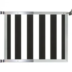 New Elephant Tuinhek poort composiet Design antraciet met blank alu frame incl. beslag (100 x 80 cm)